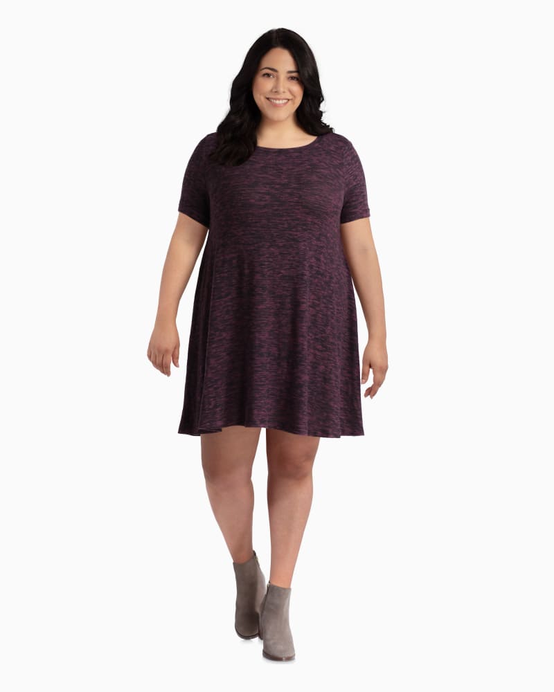 Plus size model with rectangle body shape wearing Imperial Swing Dress by Gilli | Dia&Co | dia_product_style_image_id:110152